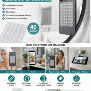 Support ventouse téléphone